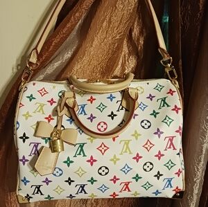 Louis Vuitton Colorful Monogram Satchel
